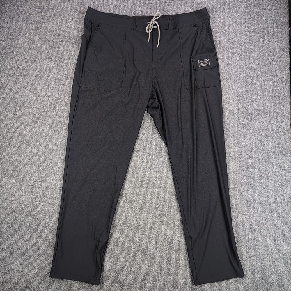 Anetik Pants Mens 40 Black Technical Comfort In Chaos Stretch Cargo Hiking Fish